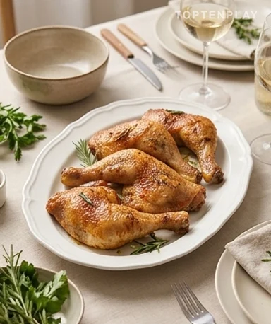 Cuisses de poulet au four : peau croustillante garantie