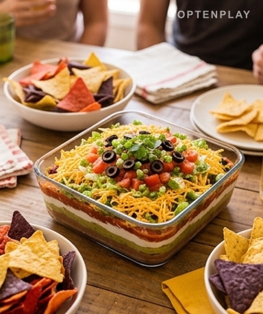 Dip 7 Couches : La Trempette Tex-Mex Qui Vide le Plat en 10 Minutes