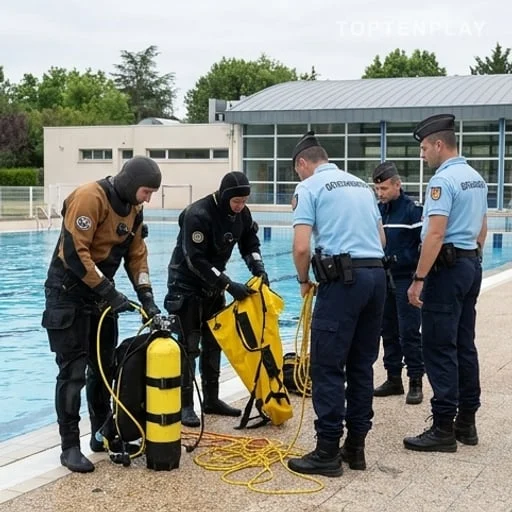 D’importants moyens mobilisés autour de la piscine