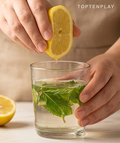 Froisse la menthe entre tes doigts avant de l'ajouter