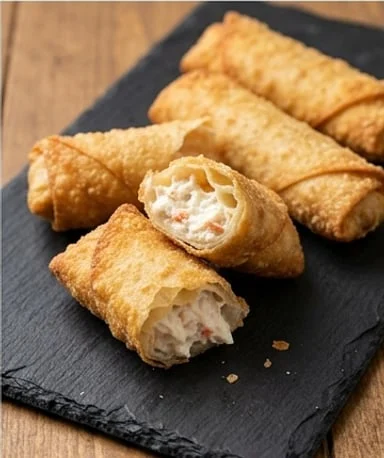 egg-rolls-crab-rangoon-croustillants-dehors-fondan cover
