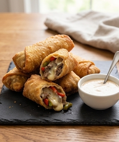 Egg Rolls Philly Cheesesteak