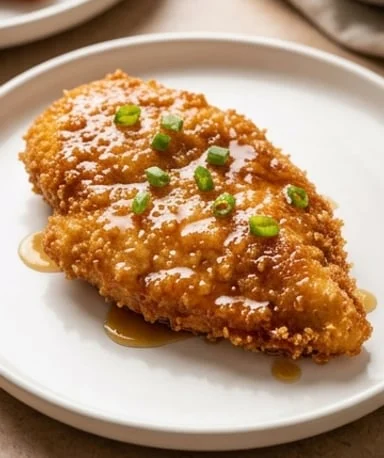 escalopes-croustillantes-glacees-au-miel-et-a-l-ai cover