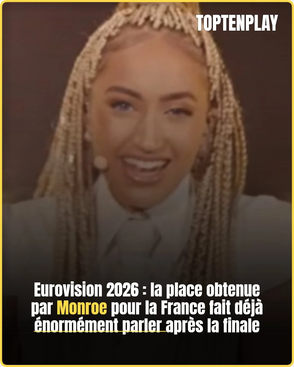 Monroe secoue la France avec sa 11e place à l'Eurovision! 🎤