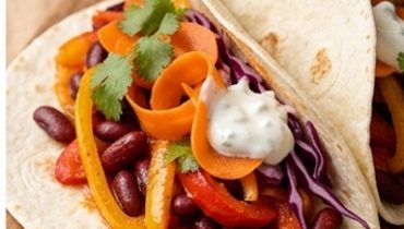 fajitas-aux-poivrons-et-pickles-de-carottes-maison cover