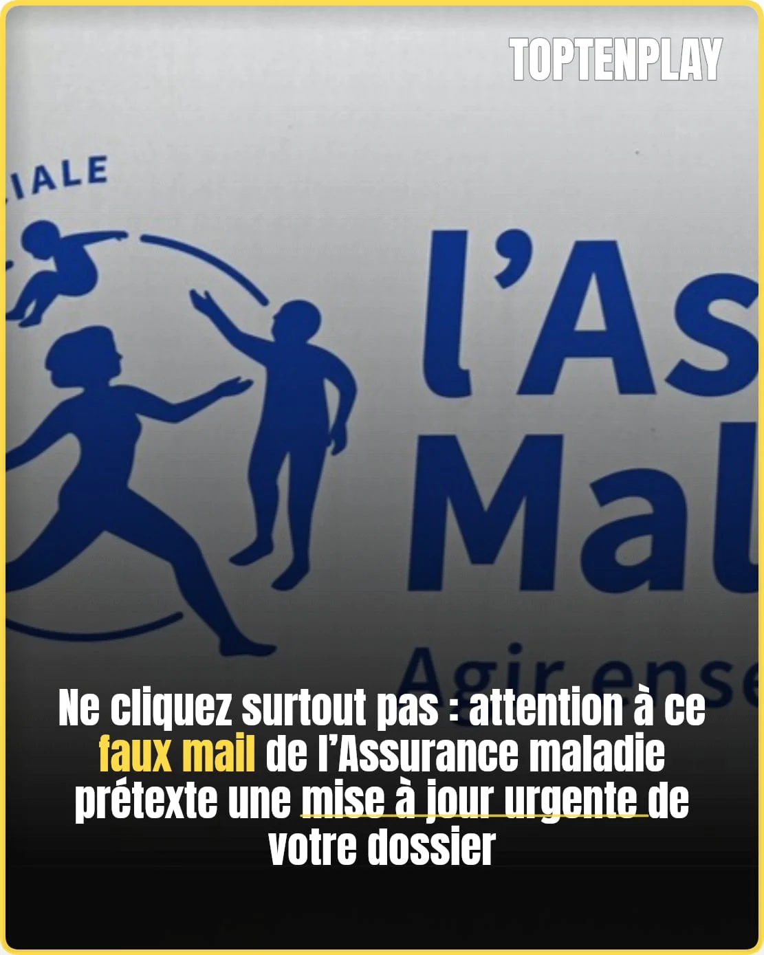 Ne cliquez surtout pas : attention à ce faux mail de l’Assurance maladie prétexte une mise à jour urgente de votre dossier
➡️ https://l.midilibre.fr/rbMx