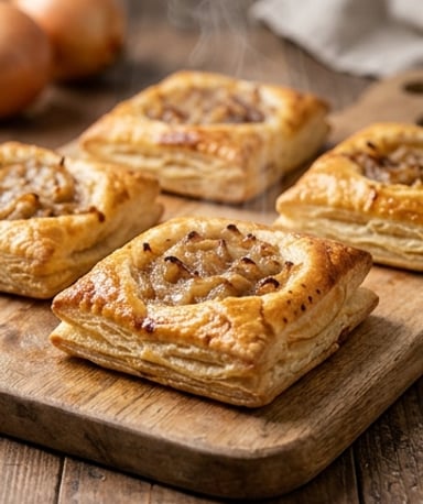 Feuilletés aux Oignons Fondants