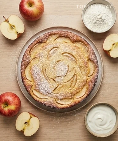 Apfel-Joghurt-Flan