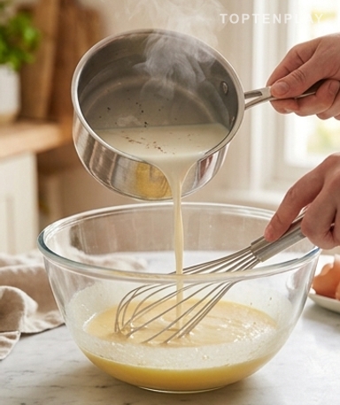 Pourquoi la crème doit précuire sur le feu