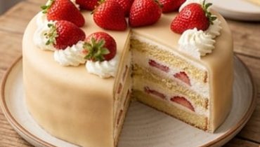 gateau-d-anniversaire-aux-fraises-genoise-chantill cover