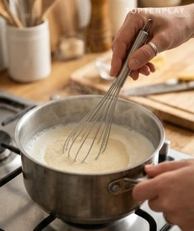 Hot milk already does half the work