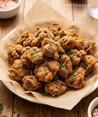 Gésiers de poulet frits croustillants : la recette qui rend accro