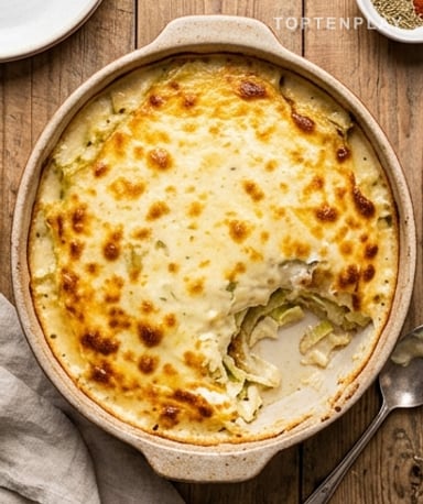 Gratin de chou fondant au trio de fromages
