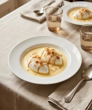 Île Flottante Classique à la Crème Anglaise Vanille