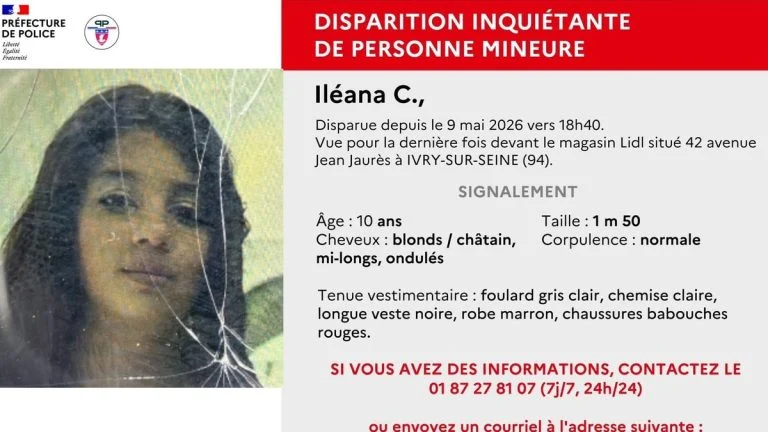 Iléana, 10 ans, disparue à Ivry : l’appel à témoins