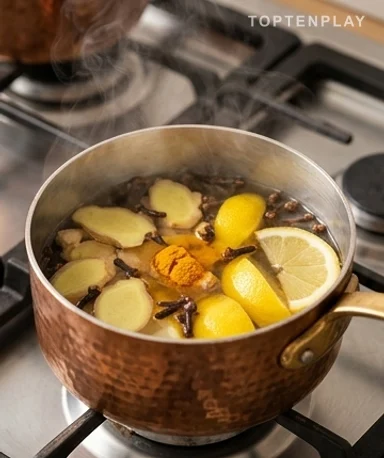Miel, citron et poivre s'ajoutent toujours hors du feu