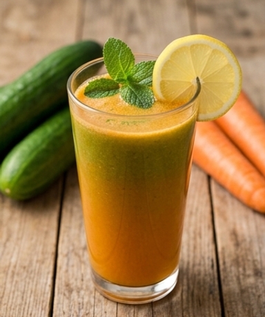 Jus Concombre-Carotte pour les Yeux