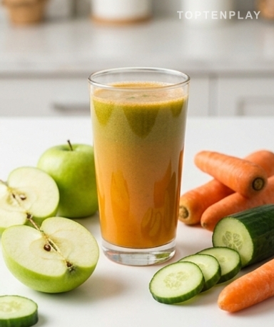 Jus Concombre-Carotte pour les Yeux : La Boisson Fraîche qui Fait du Bien