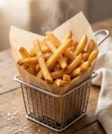 Frites croustillantes au vinaigre blanc