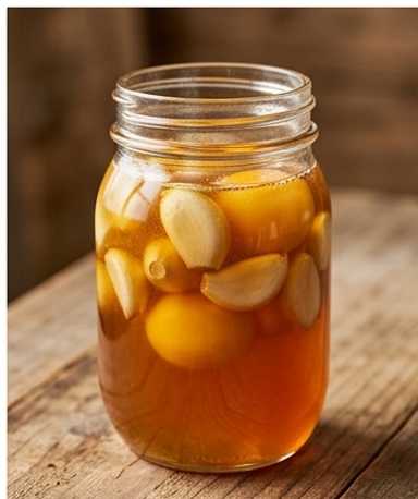 Élixir Fermenté Ail, Miel et Jaune d'Œuf