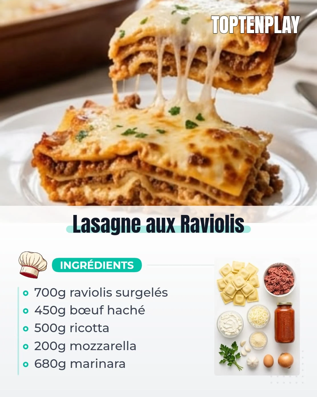 Lasagne aux Raviolis