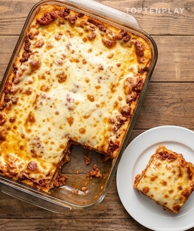 Lasagne Italienne Million Dollars : 3 Fromages et Sauce Maison