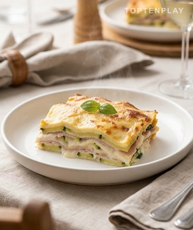 Lasagnes de courgettes au jambon : le gratin fondant qui se passe de pâtes