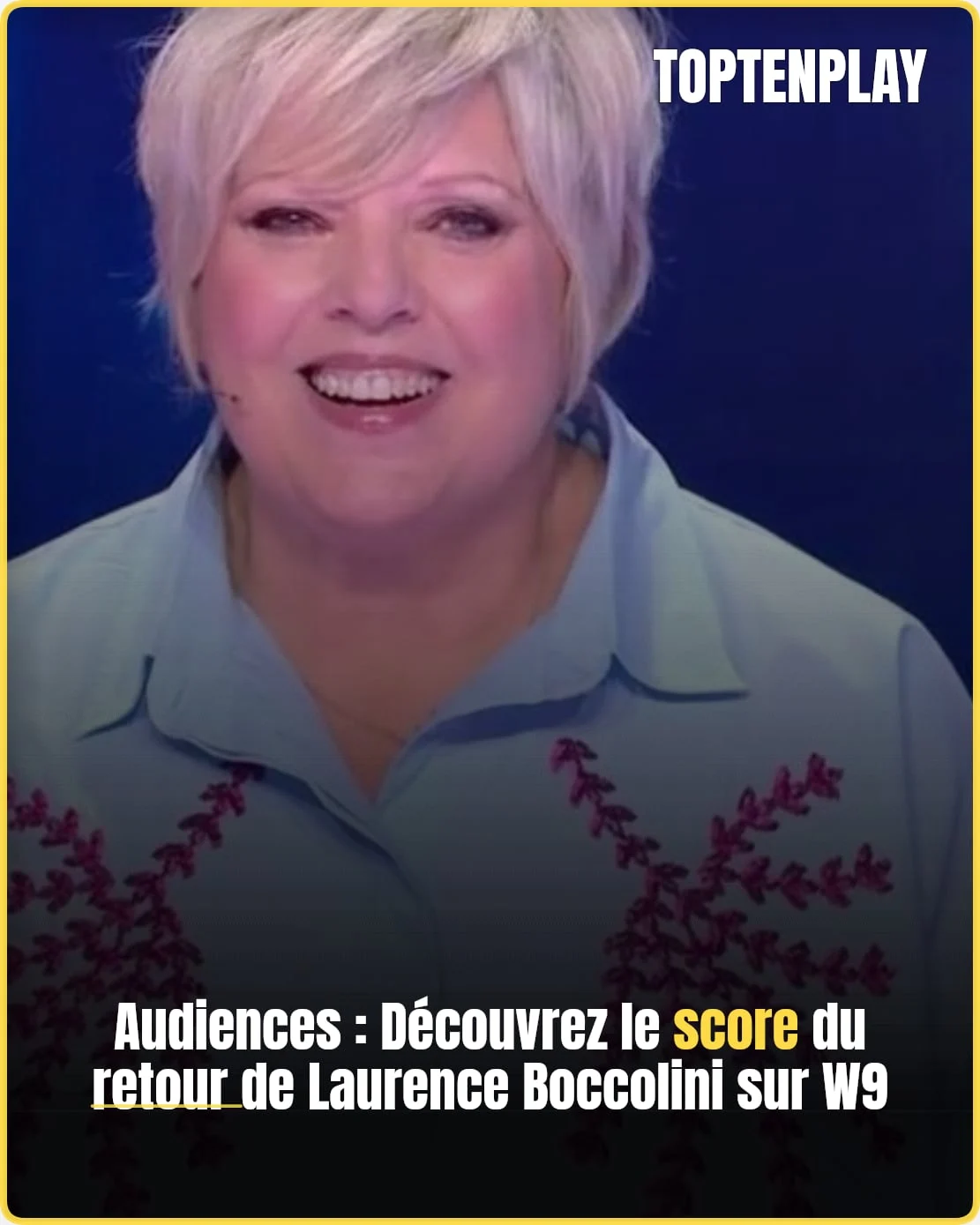 Laurence Boccolini réussit son retour en prime sur W9