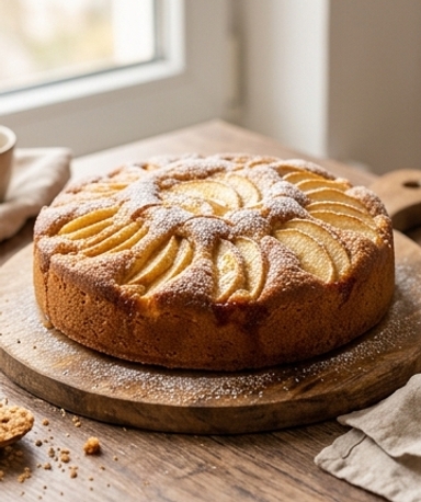 Cake Pommes et Miel Moelleux