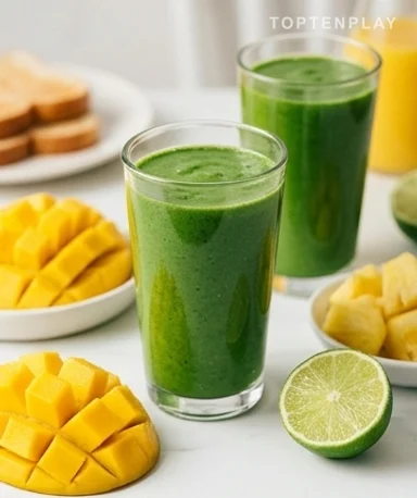 Le Smoothie Épinards Tropical qui Cache Ses Légumes