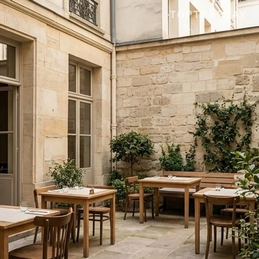 Un bistrot caché au fond d’une cour du Marais