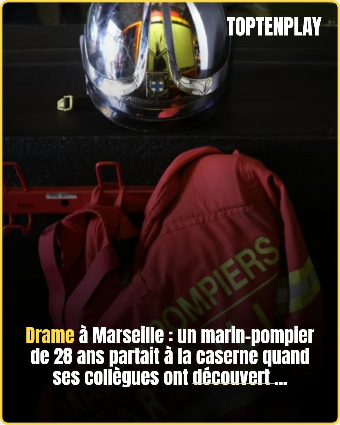 Marseille : un marin-pompier tué sur la route de sa caserne
