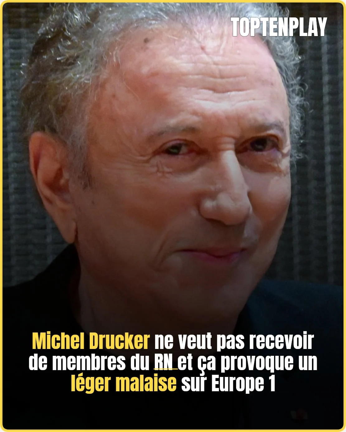 Michel Drucker suscite un débat après son refus d'inviter le RN sur Europe 1. 🎤