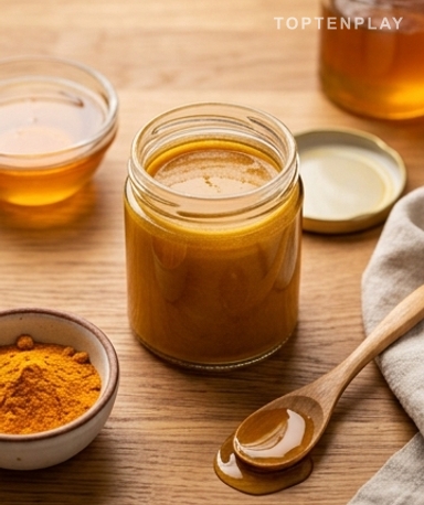 Miel au Curcuma : Le Remède Doré qui Remplace l'Antibiotique du Placard