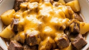 Mijoté de Steak et Pommes de Terre Gratiné à la Cocotte
