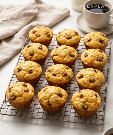 Muffins Salés Saucisse-Cheddar : Le Petit-Déjeuner Idéal à Emporter