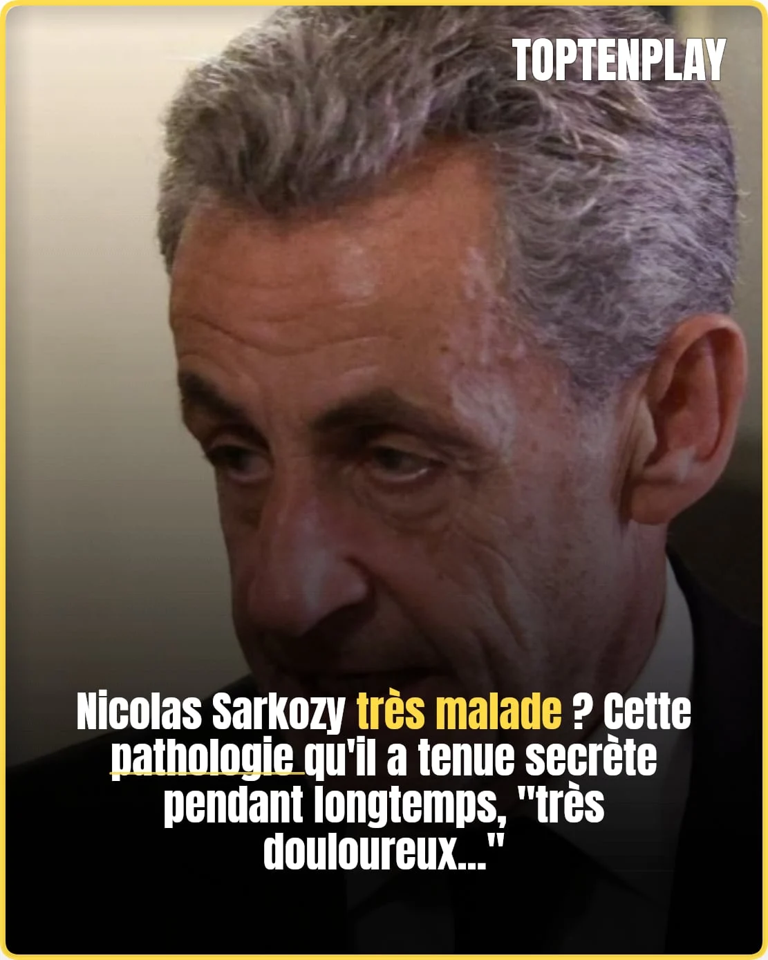 Sarkozy face à une douleur secrète... 🧐