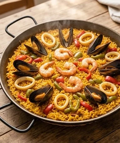 paella-catalane-aux-moules-et-crevettes cover