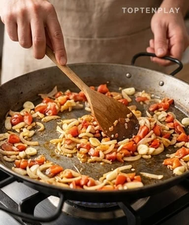 The sofrito: don’t rush this start