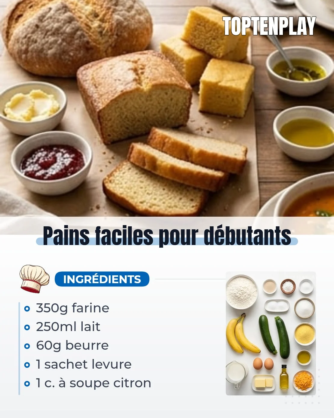 Pains faciles pour débutants