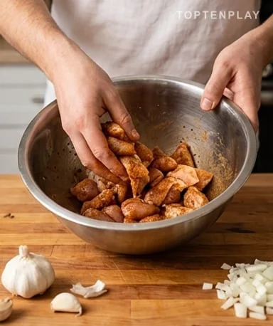 Sear the chicken without drying it out