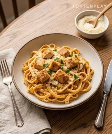 Creamy Cajun Chicken and Parmesan Pasta