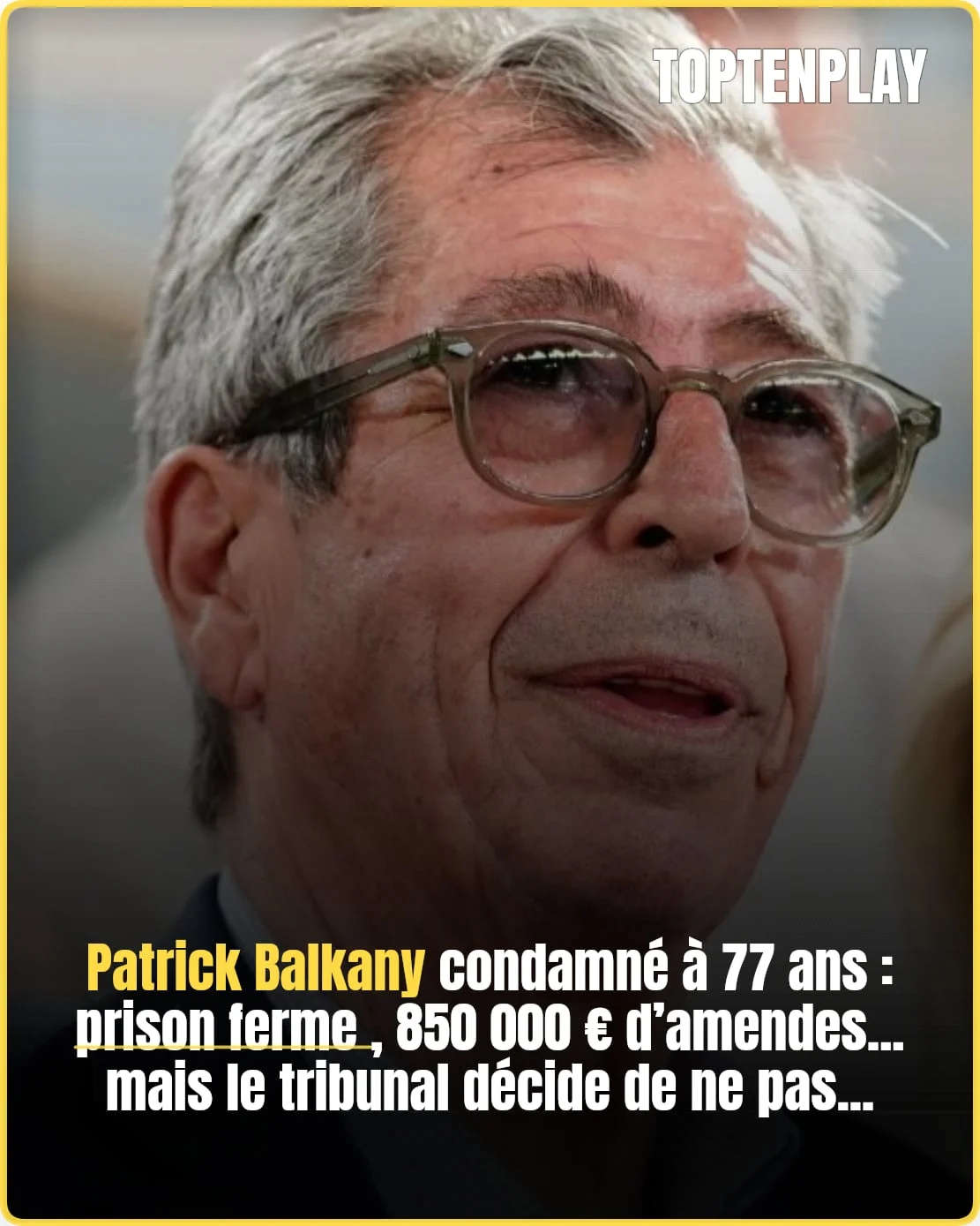 Patrick Balkany condamné à de la prison ferme, sans mandat de dépôt