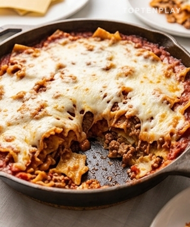 Pizza Lasagna Skillet : le gratin qui réunit deux classiques dans une seule poêle