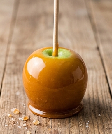 Pommes d'amour au caramel maison