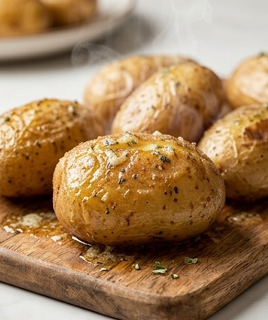 Pommes de terre au four ail et herbes