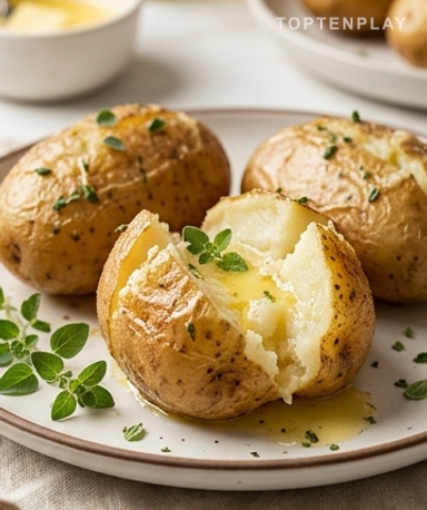 Pommes de terre au four ail et herbes : croustillantes dehors, fondantes dedans