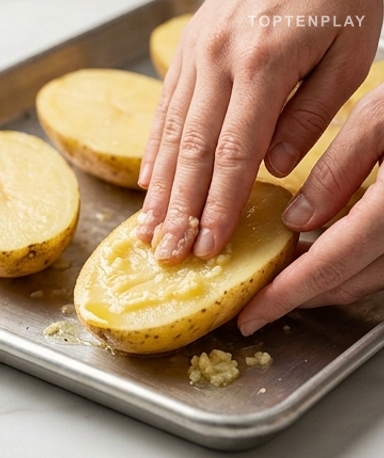 Choisissez des pommes de terre de taille similaire