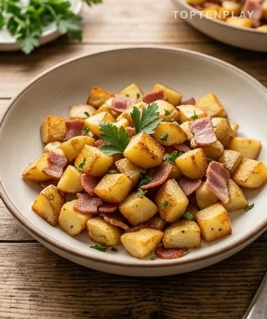 Pommes de terre sautées croustillantes au bacon de dinde : le plat du quotidien qui ne rate jamais