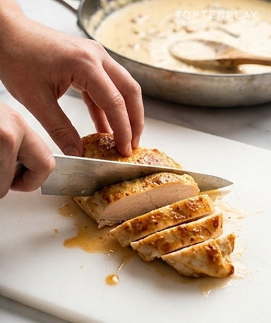Faites dorer le poulet sans le retourner toutes les 30 secondes